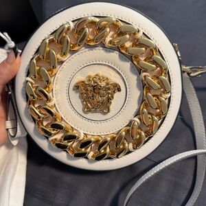 Versace Medusa round Crossbody bag